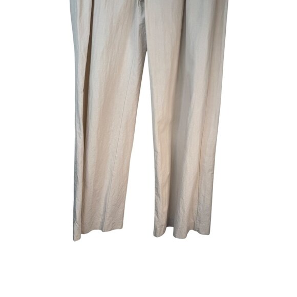 2/$30 ZARA Womens Size Large Wide-Leg Linen-Blend Pants - Picture 13 of 16